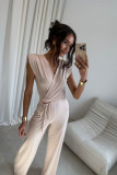 Lunaria Jumpsuit in hellem Beige