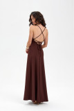 Maxi-Kleid Isadora in Braun