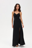 Amara – schwarzes Maxi-Kleid