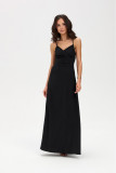 Amara – schwarzes Maxi-Kleid