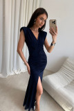 Maxikleid in Dunkelblau