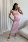 Rosa Midi-Kleid Zoya