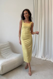 Midi-Kleid Zoya in Gelb