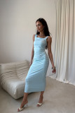 Midi-Kleid in Mintgrün