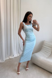 Midi-Kleid in Mintgrün
