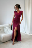 Noelia – Maxi-Kleid in Bordeaux