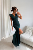 Noelia – Maxi-Kleid in Flaschengrün