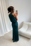 Maxikleid in Flaschengrün