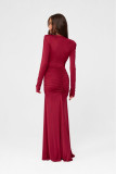 Maxikleid in Bordeaux