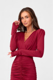 Maxikleid in Bordeaux
