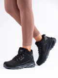Hohe Damen Trekkingstiefel DK Softshell schwarz-grau