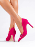 Rosa Pumps mit hohen Absätzen