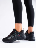 Damen Trekking Schuhe Schwarz Softshell