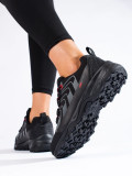 Damen Trekking Schuhe Schwarz Softshell