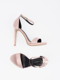 Beige Damen Sandalen mit Absatz