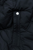 Doppelseitiger Wintermantel Navy/Schwarz