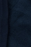 Verlängerte Sweatshirt/Sweatkleid dunkelblau/blau