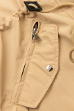 Beidseitig tragbare Frühlings-Wendeparka beige