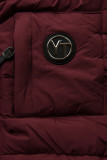 Winterjacke mit Kapuze EVEREST Weinrot