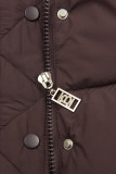 Steppjacke für den Winter Weinrot