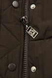 Steppjacke für den Winter Schokoladenbraun