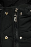 Schwarze Steppjacke für den Winter