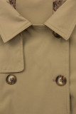 Zweireihiger Trenchcoat Mocca