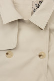 Zweireihiger Trenchcoat Ecru