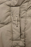 Elegante Winterjacke mit Kunstfell, Beige