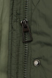 Damen-Winterjacke mit Strickbündchen Grün