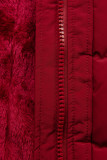 Winterjacke mit Kordel Rot