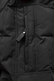 Winterjacke mit Kordel Schwarz