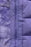 Winterjacke mit Kordel Violett