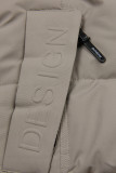 Damen-Winterjacke mit Kapuze DESIGN Beige