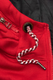 LHD Sweatjacke mit Gummi in der Taille rot