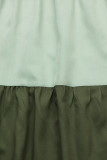 Kleid mit Color-Blocking-Optik mint/grün
