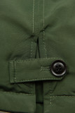 Parkajacke für Winter mit Kunstfell armygrün