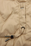 Kurzjacke mit Karomuster Beige