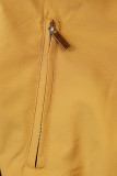 Parkajacke Yellow/Leopardenmuster