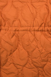 Parkajacke in gesteppter Optik orange/schwarz