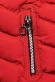 Steppjacke mit warmes Futter-Plüsch Rot