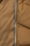 Leichte Steppjacke braun