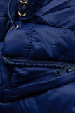 Steppjacke mit abnehmbarer Kapuze Blau