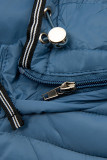 Steppjacke mit Kapuze Himmelblau