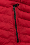 Wendejacke mit Kapuze Rot/Schwarz