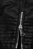 Bikerjacke mit Reißverschluss Schwarz