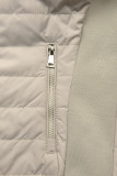 Beidseitig tragbare Jacke in Beige