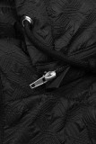 Bomberjacke mit Kapuze Schwarz