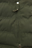 Steppjacke mit Futter-Plüsch khaki/grau
