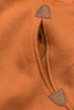 Sweatjacke mit Reißverschluss terakota